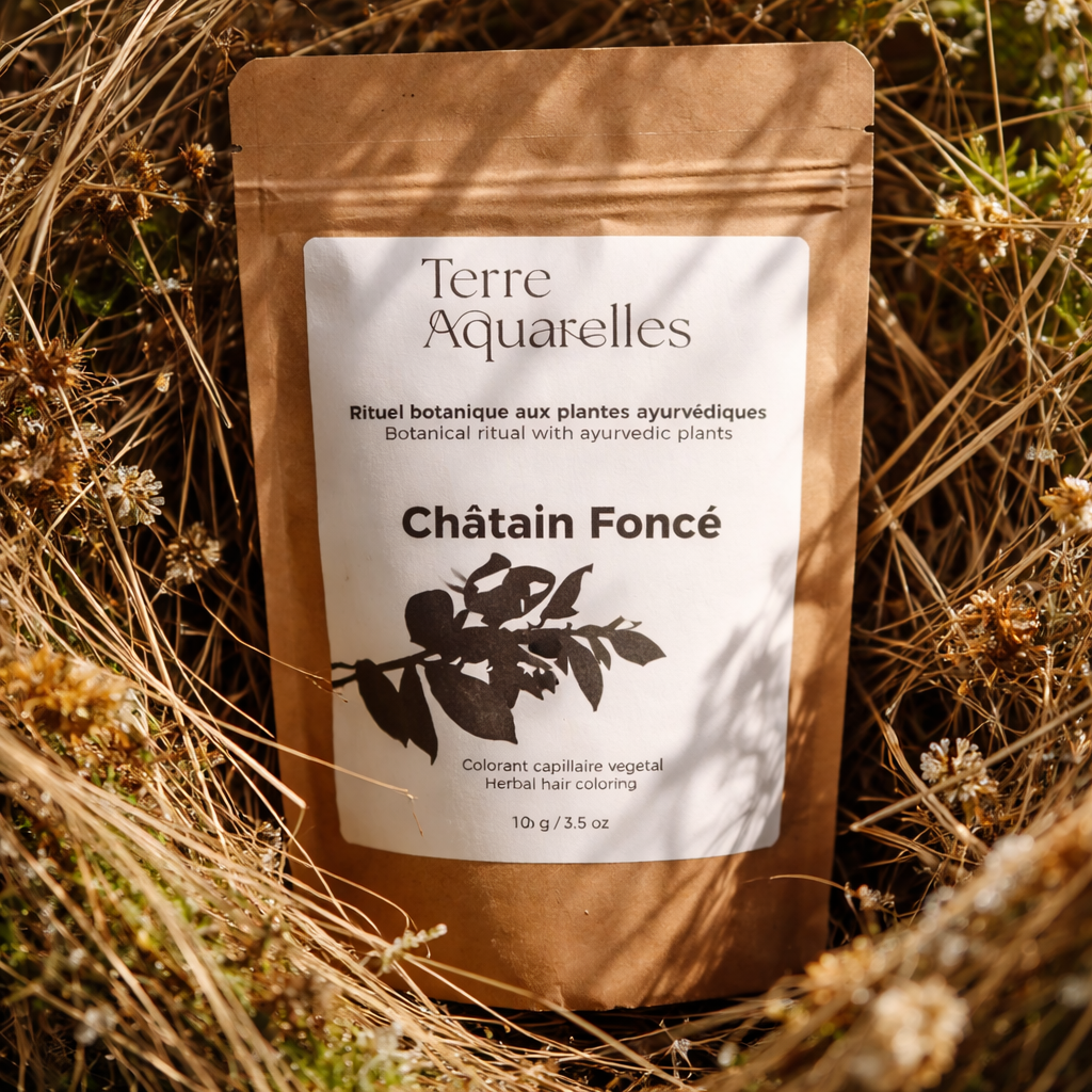Châtain Foncé – Coloration capillaire végétale 100 g