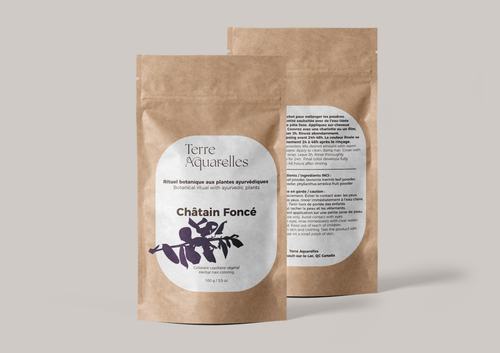 Châtain Foncé – Coloration capillaire végétale 100 g